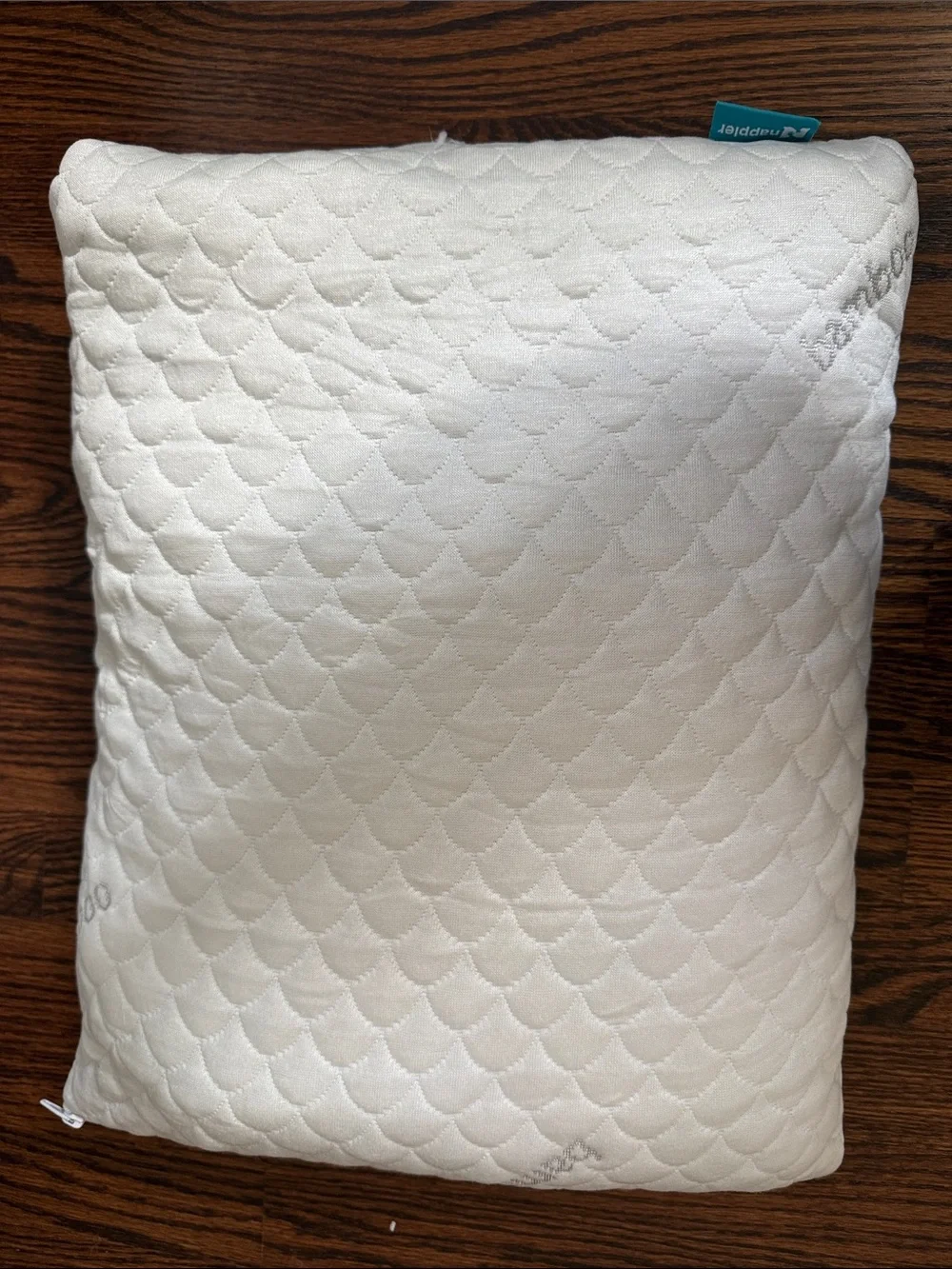 Nappler Small Shredded Memory Foam Pillow for Travel and Camping Bamboo